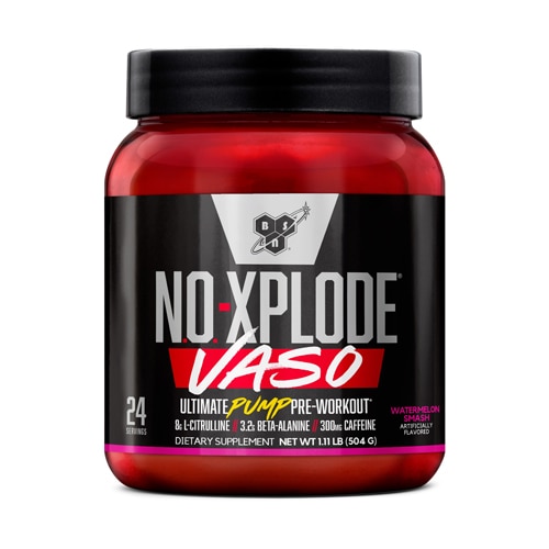 NO-Xplode Vaso - Пре-тренировочный комплекс с 8 г L-цитруллина и 300 мг кофеина Bsn