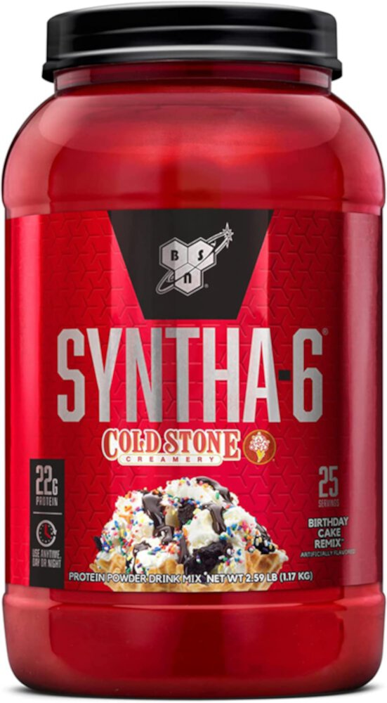 Syntha-6 Coldstone Creamery Протеиновый порошок, ремикс для торта ко дню рождения, 25 порций BSN