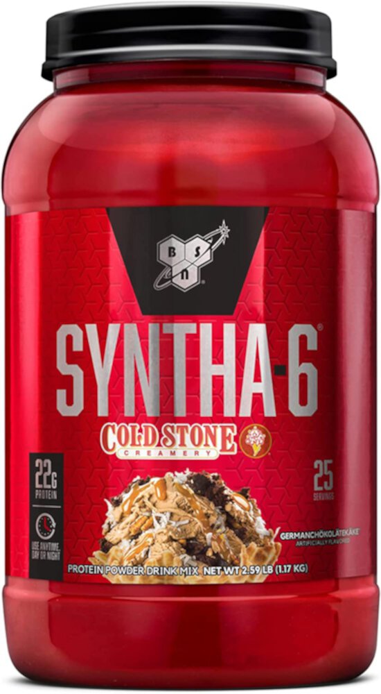 Syntha-6 Coldstone Creamery, Протеиновый порошок Germanchokolatekake - 25 порций - BSN BSN
