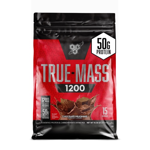 True Mass Powdered Protein and Carbohydrate Drink Mix Chocolate Milkshake -- 15 Servings (Порции) BSN