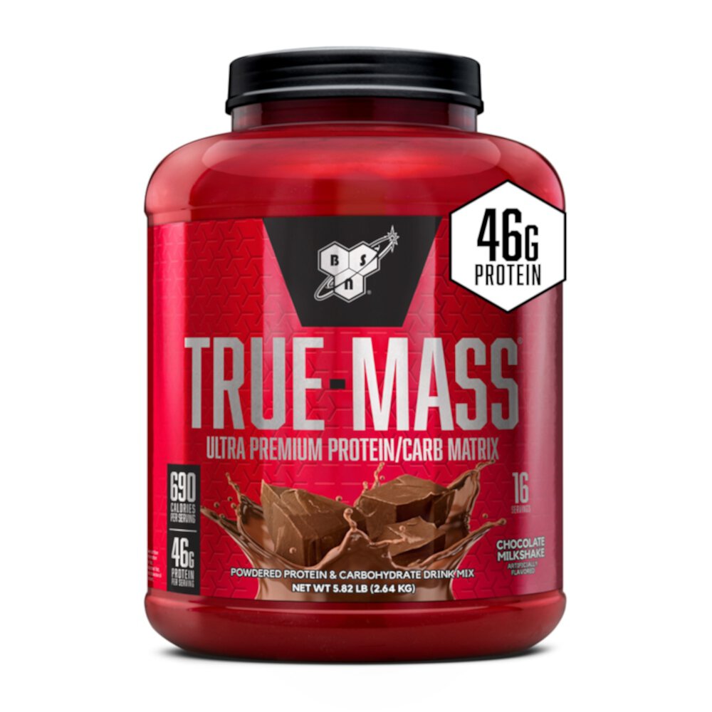 True Mass Ultra Premium Protein-Carb Martix Chocolate Milkshake -- 16 Servings (Порции) BSN