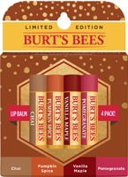 Набор бальзамов для губ осенние ароматы - 4 шт. - BURT'S BEES BURT'S BEES