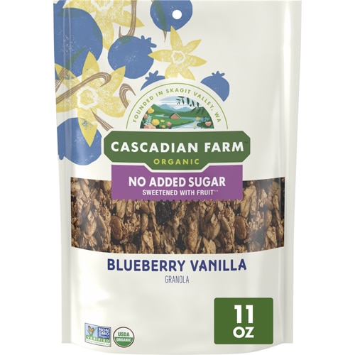 Granola No Added Sugar Blueberry Vanilla -- 11 oz Cascadian Farm