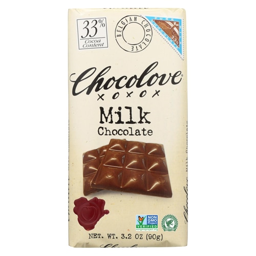 Обычный молочный шоколад без ГМО — 3,2 унции Chocolove