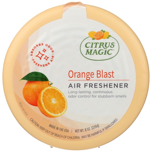 Твердый освежитель воздуха, поглощающий запахи Orange Blast, 8 унций Citrus Magic