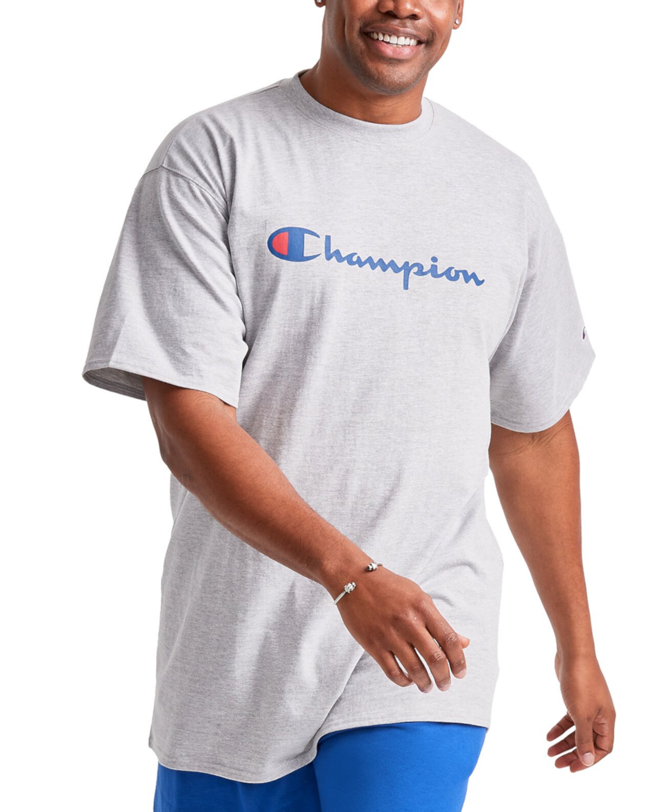 Мужская футболка Champion с классическим силуэтом и графическим логотипом Champion