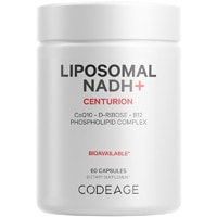 Liposomal NADH+ -Nicotinamide Adenine Dinucleotide - COQ10 - Vitamin B12 & D-Ribose -- 60 Capsules (Капсулы) Codeage