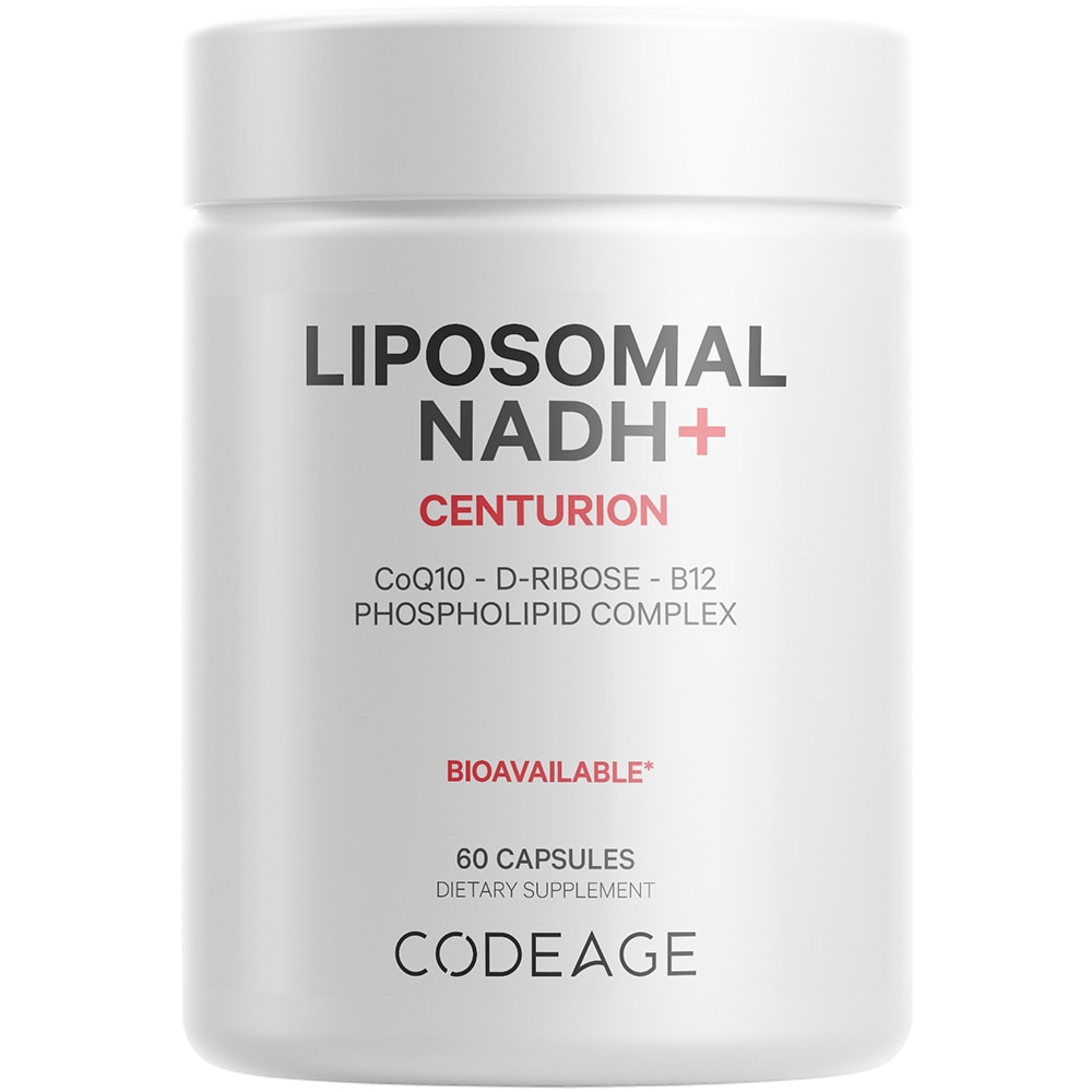 Liposomal NADH+ -Nicotinamide Adenine Dinucleotide - COQ10 - Vitamin B12 & D-Ribose -- 60 Capsules (Капсулы) Codeage