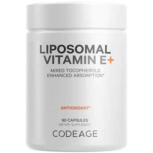 Липосомальный Витамин E Токоферолы - 90 капсул - Codeage Codeage