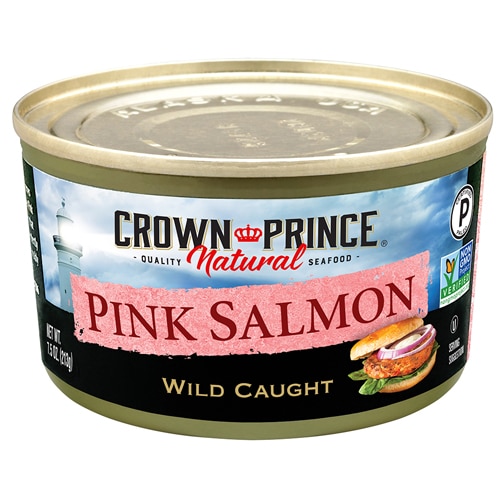 Non-GMO Pink Salmon -- 7.5 oz Crown Prince