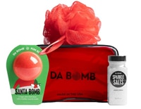Подарочный набор из 3 предметов «Праздничная бомбочка для ванны Санта-Клауса» — 1 комплект Da Bomb
