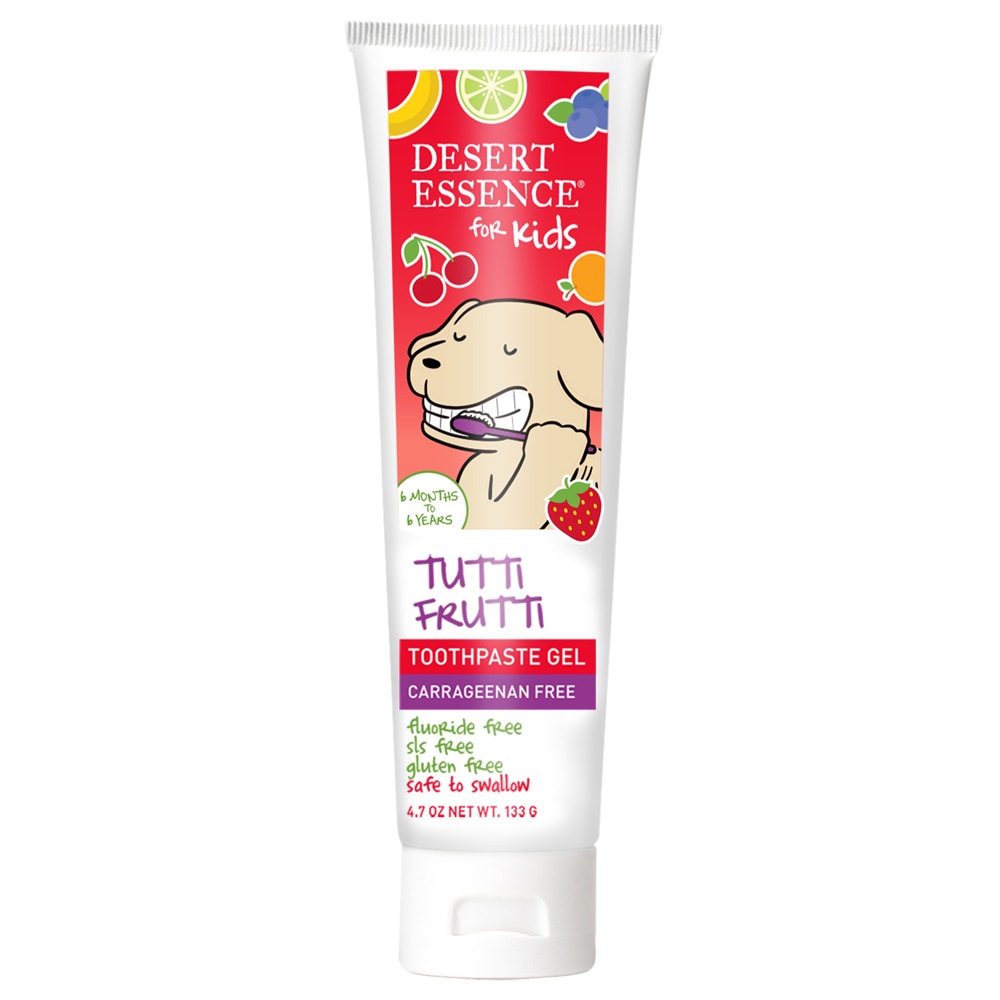 Гелевая зубная паста для детей Tutti Frutti, 4,7 унции Desert Essence