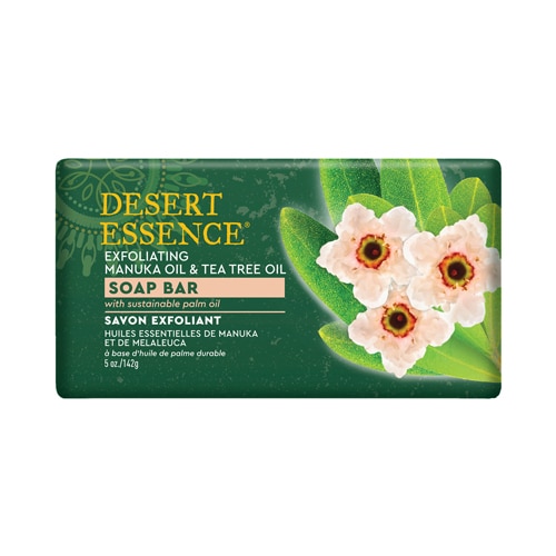 Отшелушивающее мыло с маслом манука и маслом чайного дерева, 5 унций Desert Essence