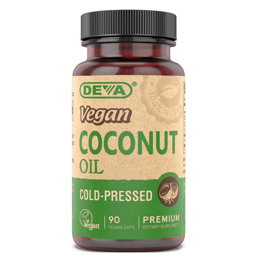 Vegan Coconut Oil -- 90 Vegan Caps Deva