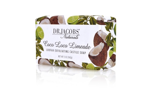 Naturals Loofah Отшелушивающее кастильское мыло Coco Loco Limeade — 5 унций Dr. Jacobs