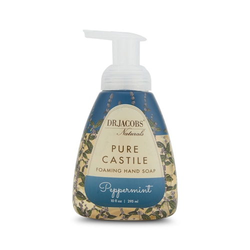 Naturals Pure Castile Пенящееся мыло для рук с мятой, 10 жидких унций Dr. Jacobs