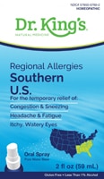King Bio Regional Allergies Southern U.S.™ — 2 жидких унции Dr. King's Natural