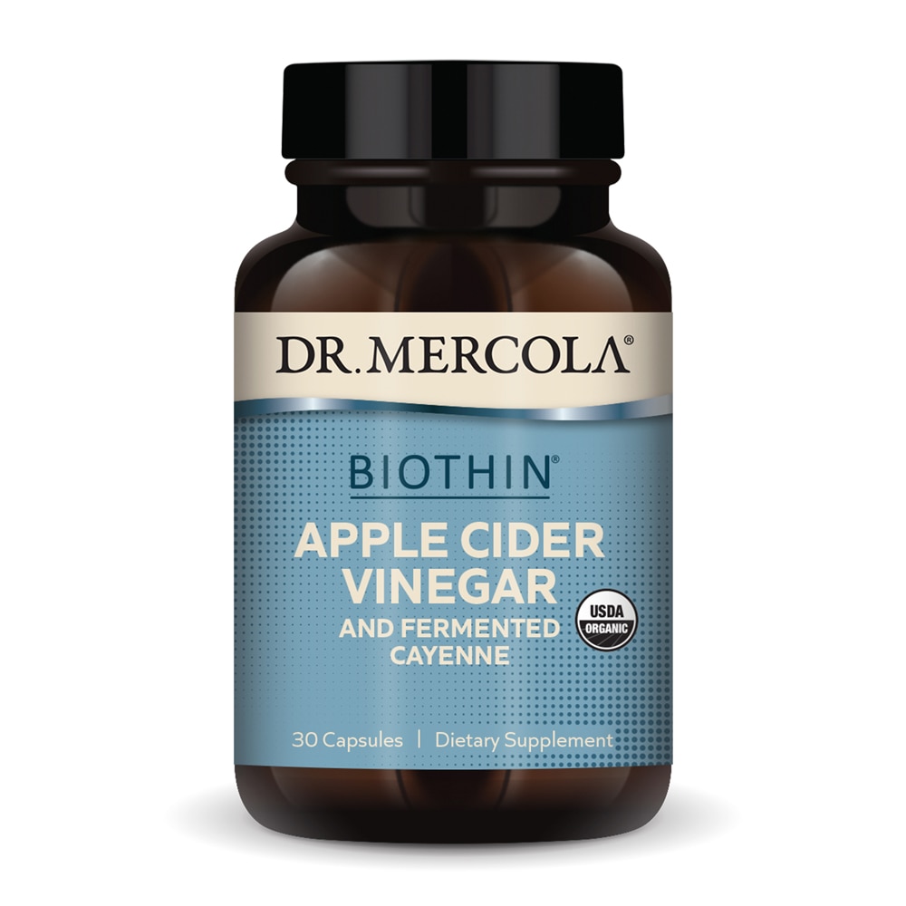 Biothin Fermented Apple Cider Vinegar and Cayenne -- 30 Capsules (Капсулы) Dr. Mercola