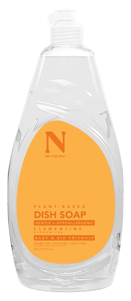 Мыло для мытья детской посуды Dr. Natural Baby Bottle & Dish Soap Baby & Kid Friendly - Clementine, 25 fl oz Dr. Natural