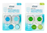 Защитная зубная щетка Snap-On, ассорти из свежей мяты или свежего лайма — 1 упаковка DrTung's