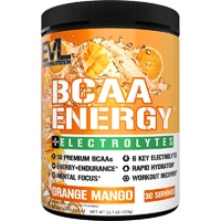BCAA Energy + электролиты, апельсин, манго, 30 порций EVLution Nutrition