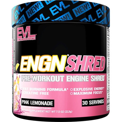 ENGN Shred Розовый лимонад перед тренировкой – 30 порций EVLution Nutrition