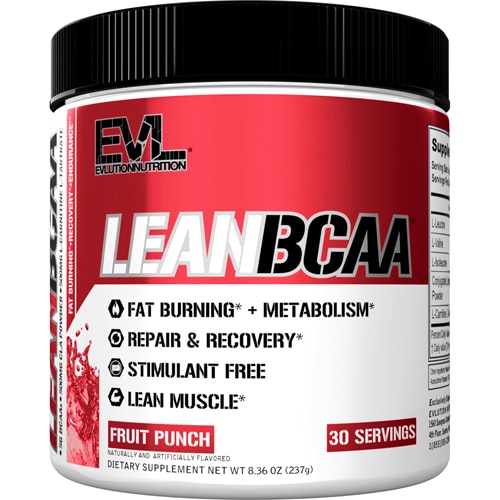 LeanBCAA Fruit Punch - 30 порций - EVLution Nutrition EVLution Nutrition