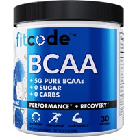 BCAA - 30 Servings (Порции) Blue Raz -- 8.5 oz (Унции) FITCODE