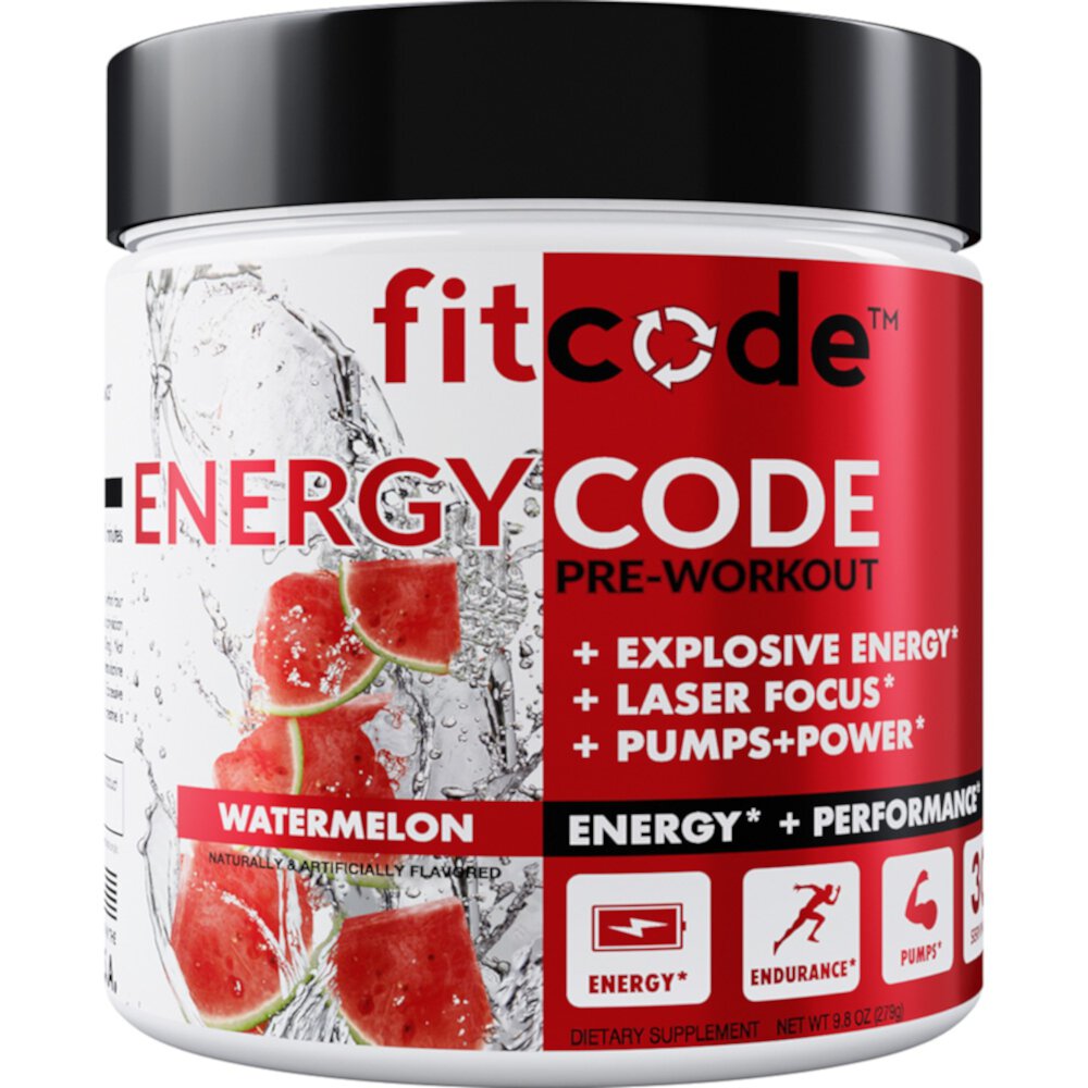 Energycode - 30 Servings (Порции) Watermelon -- 9.8 oz (Унции) FITCODE