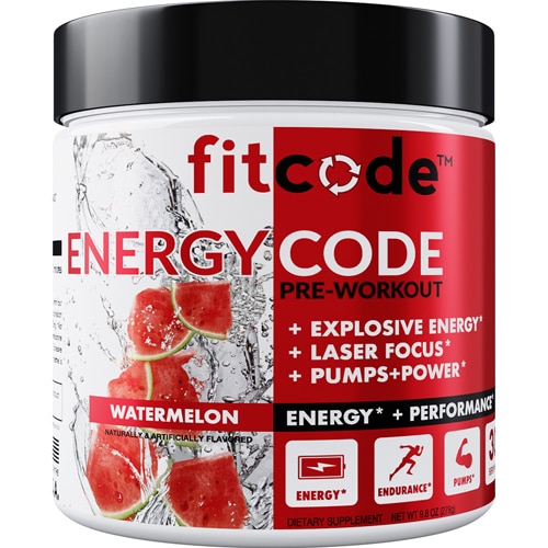 Energycode - 30 Servings (Порции) Watermelon -- 9.8 oz (Унции) Fitcode