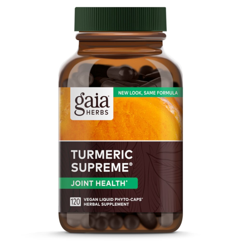 Turmeric Supreme Joint Health -- 120 Vegan Liquid Phyto-Caps (Веганские жидкие фитокапсулы) Gaia Herbs