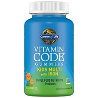 Витаминный код — детские мультивитамины с железом, апельсиновые жевательные конфеты, 90 жевательных конфет Garden of Life