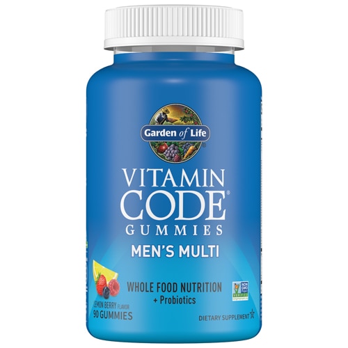 Витаминный Код для Мужчин, Мультивитамины в Жевательных Конфетах, Лимон и Ягоды - 90 конфет - Garden of Life Garden of Life