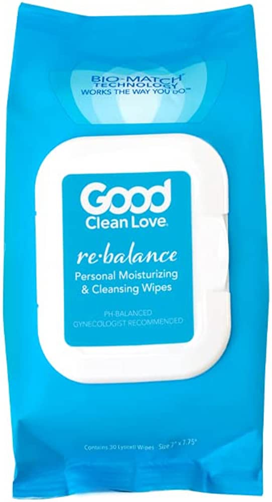 Увлажняющие и очищающие салфетки Rebalance, 30 салфеток Good Clean Love
