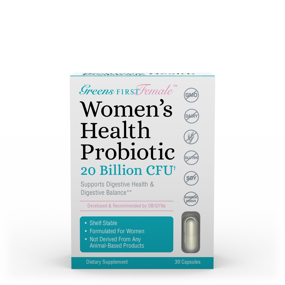 Пробиотики для женского здоровья — 20 миллиардов КОЕ — 30 капсул Greens First