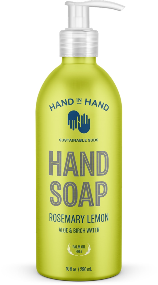 Жидкое мыло для рук «Розмарин и лимон» — 10 жидких унций Hand In Hand