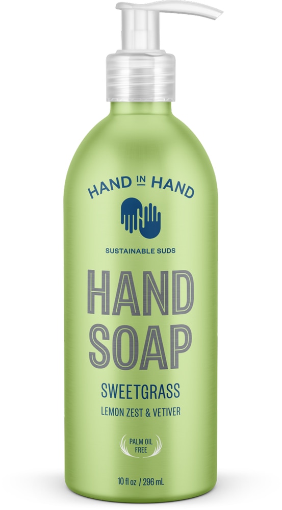 Жидкое мыло для рук «Сладкая трава» — 10 жидких унций Hand In Hand
