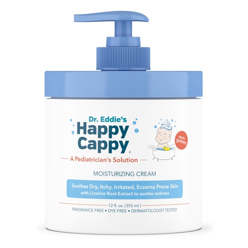 Детский увлажняющий крем от экземы, без отдушек, 12 жидких унций Happy Cappy