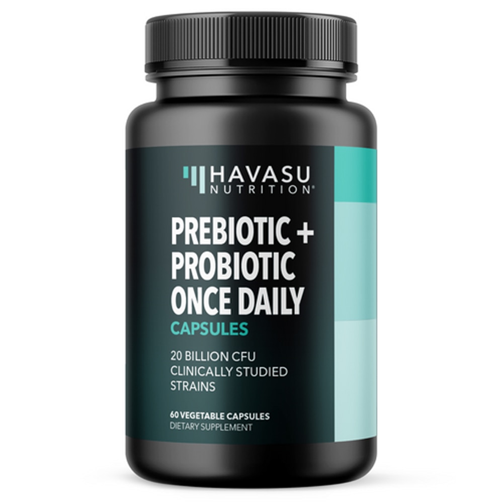 Усовершенствованный пребиотик и пробиотик — 20 миллиардов КОЕ — 60 растительных капсул Havasu Nutrition