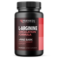 L-Arginine Circulation Formula + Pine Bark -- 90 Capsules (Капсулы) Havasu Nutrition