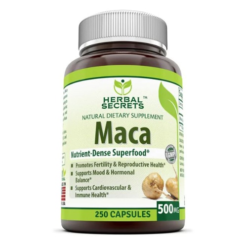 Maca - 500 мг - 250 капсул - Herbal Secrets Herbal Secrets