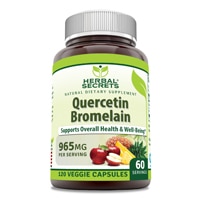 Quercetin Bromelain -- 120 Veggie Capsules (Капсулы на растительной основе) Herbal Secrets