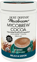 Mushrooms MycoBrew Lion's Mane Drink Mix - Canister Cocoa -- 10.5 oz (Унции) Host Defense