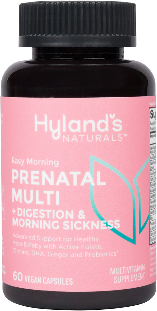 Prenatal Multi + Digestion & Morning Sickness -- 60 Vegan Capsules Hyland's