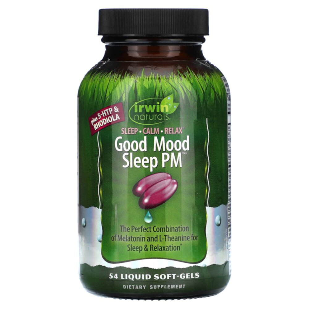 Good Mood Sleep PM -- 54 Liquid Softgels (Жидкие мягкие капсулы) Irwin Naturals