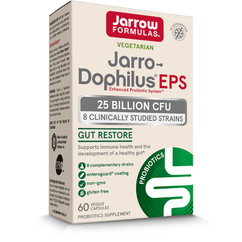 Jarro Dophilus EPS - Повышенная Потенция - 25 миллиардов КОЕ - 60 вегетарианских капсул Jarrow Formulas