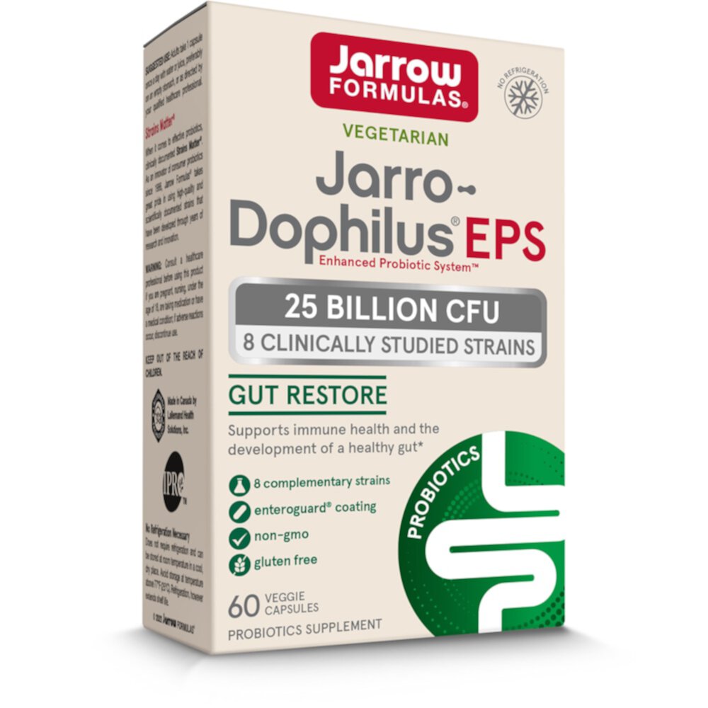 Jarro-Dophilus EPS Enteroguard, 60 растительных капсул Jarrow Formulas