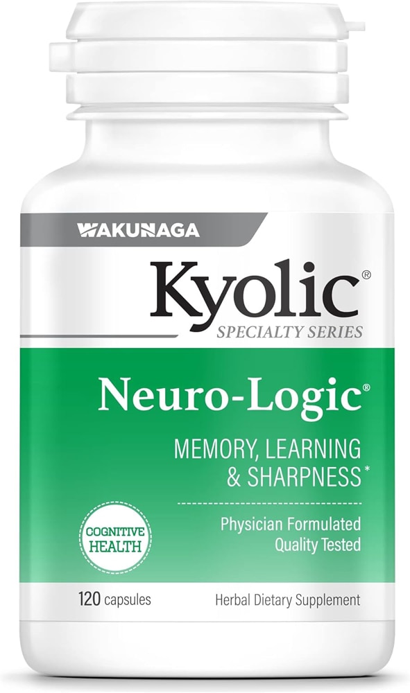 Aged Garlic Extract™ Neuro-Logic® Memory Learning and Mental Acuity -- 120 Capsules (Капсулы) Kyolic