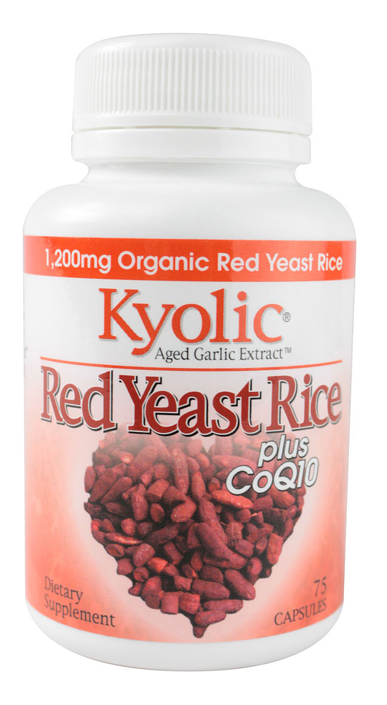 Aged Garlic Extract™ Red Yeast Rice plus CoQ10 -- 1200 mg - 75 Capsules (Капсулы) Kyolic