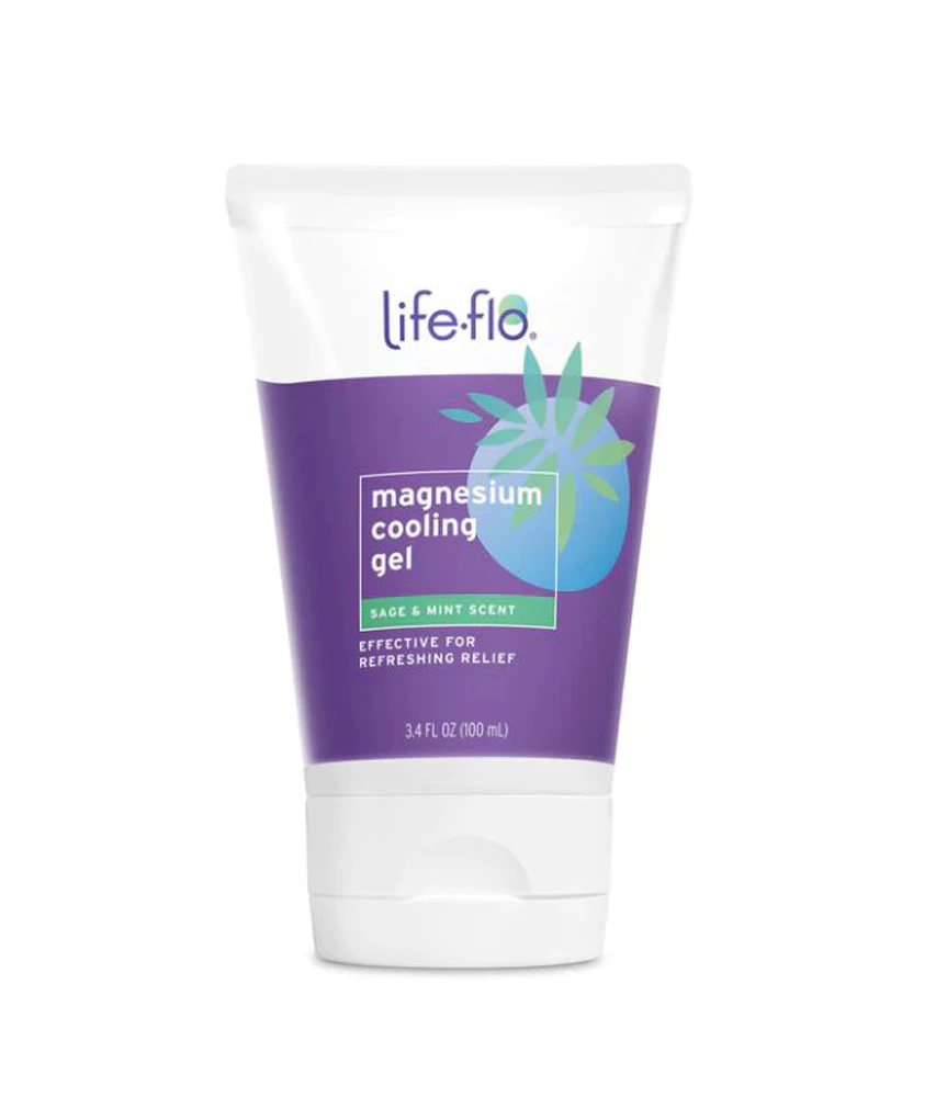 Magnesium Cooling Gel (Гель) - Sage & Mint -- 3.4 fl oz (Жидкие унции) Life-flo